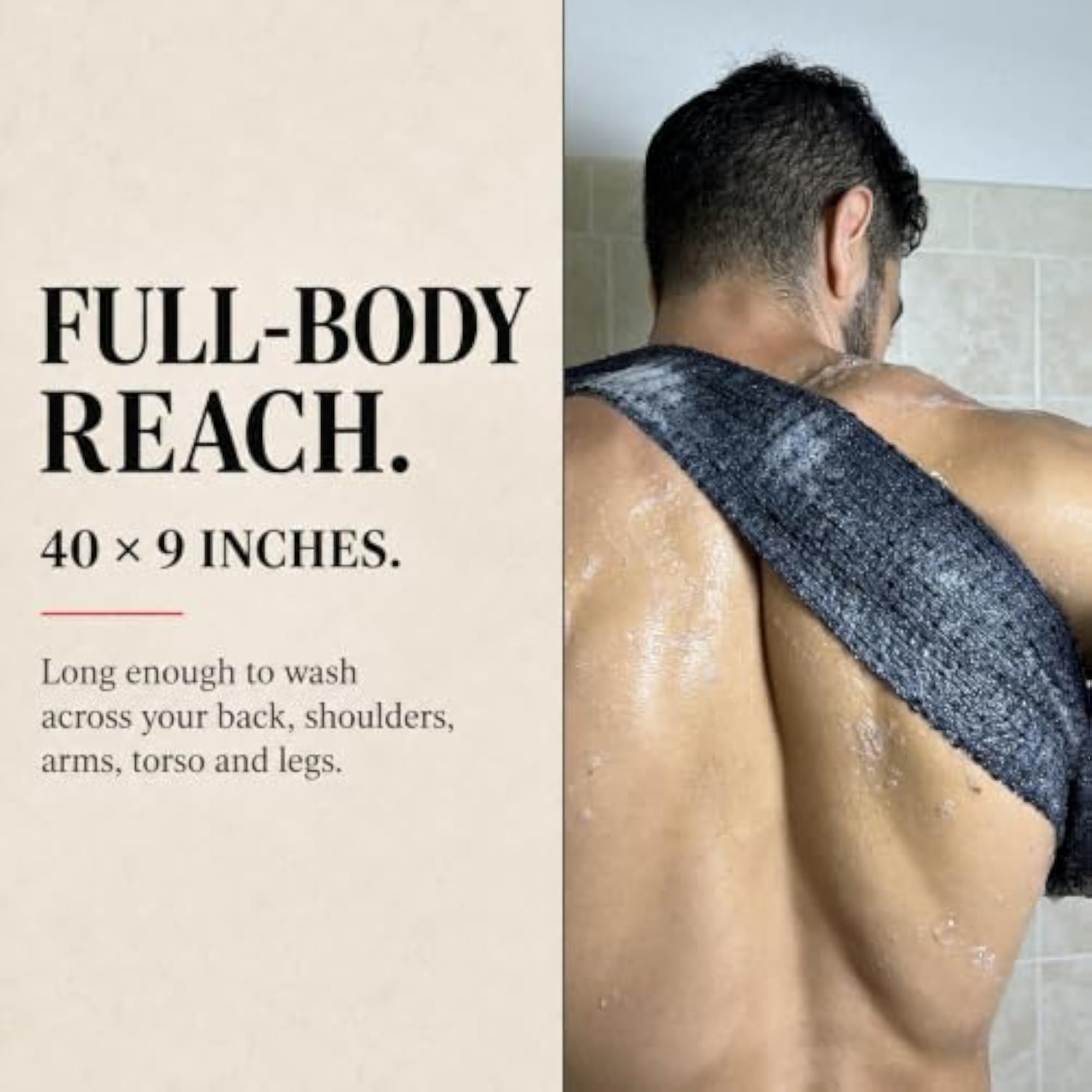 Japanese Exfoliating Washcloth, 100% Nylon