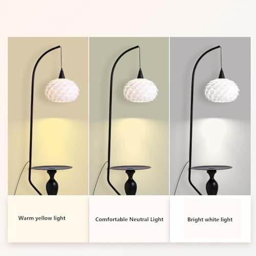 Lampadaire avec table intégré pour gagner de la place dans un salon ou petit bureau