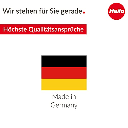 Hailo SafetyLine Transportrollen - Set aus 2 Transport-Rollen für Hailo Sprossenleitern - Rollen aus strapazierfähigem Kunststoff - für komfortablen und sicheren Transport von Hailo Leitern