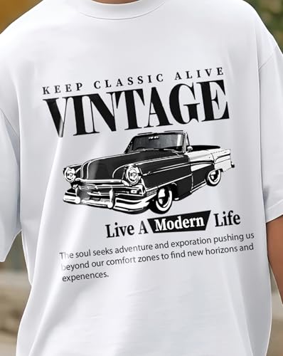 Image of AUSK Men's Half Sleeve Regular Tshirt, Graphic Print Round Neck Tshirt