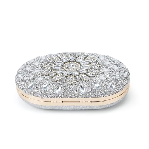 Image of Evening Bags for Women Sparkly Rhinestone Clutch Purses Luxury Handbags for Weddings Formal Prom Party 2026