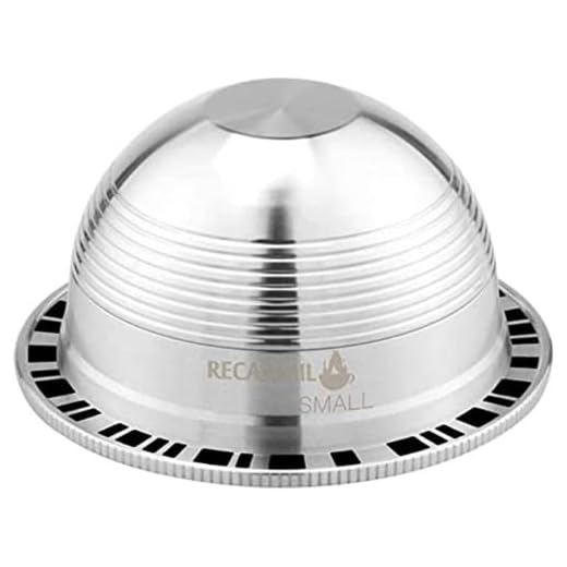 Cápsula de café compatível com NES-presso Vertuo, cápsula de vertuolina reutilizável de grande capacidade de 250 ml, cápsulas Vertuo recarregáveis compatíveis com NES-presso Vertuoline GCA1 e Delonghi ENV150, 250 ml