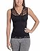 Body Beautiful Women's Shapewear Seamless V-Neck Shaping Cami with Lace Neck & Trim Large/X-Large