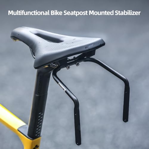 Image of Rhinowalk Bike Seat Bag Stabilizer, Anti-Shake Design with Dual Water Bottle Cage Mounts, Fits Most Road & Mountain Bikes
