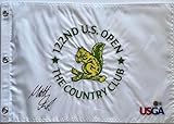 Matt Fitzpatrick signed 2022 US Open Flag the Country Club golf beckett coa