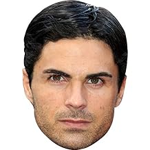 FoxyPrinting Mikel Arteta Celebrity Cardboard Party Face Mask Fancy Dress