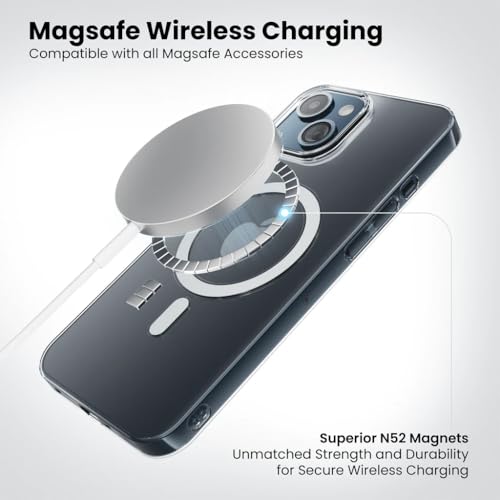 Image of Anti-Yellow Clear Case for iPhone 13 / iPhone 14 | UV Shield Technology | Zero-Yellowing Formula | MagSafe Compatible | Drop Protection (TPU + Polycarbonate | Crystal Clear)