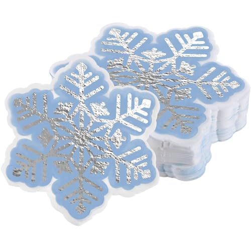 Nymora 20 Stück Weihnachten Servietten Winter, Schneeflocken-Design...