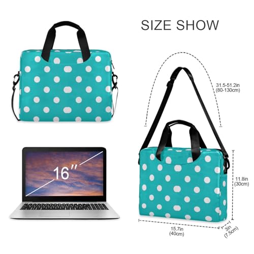 Maletín cruzado portátil para laptop 15.6" con asa y correa miniatura 5