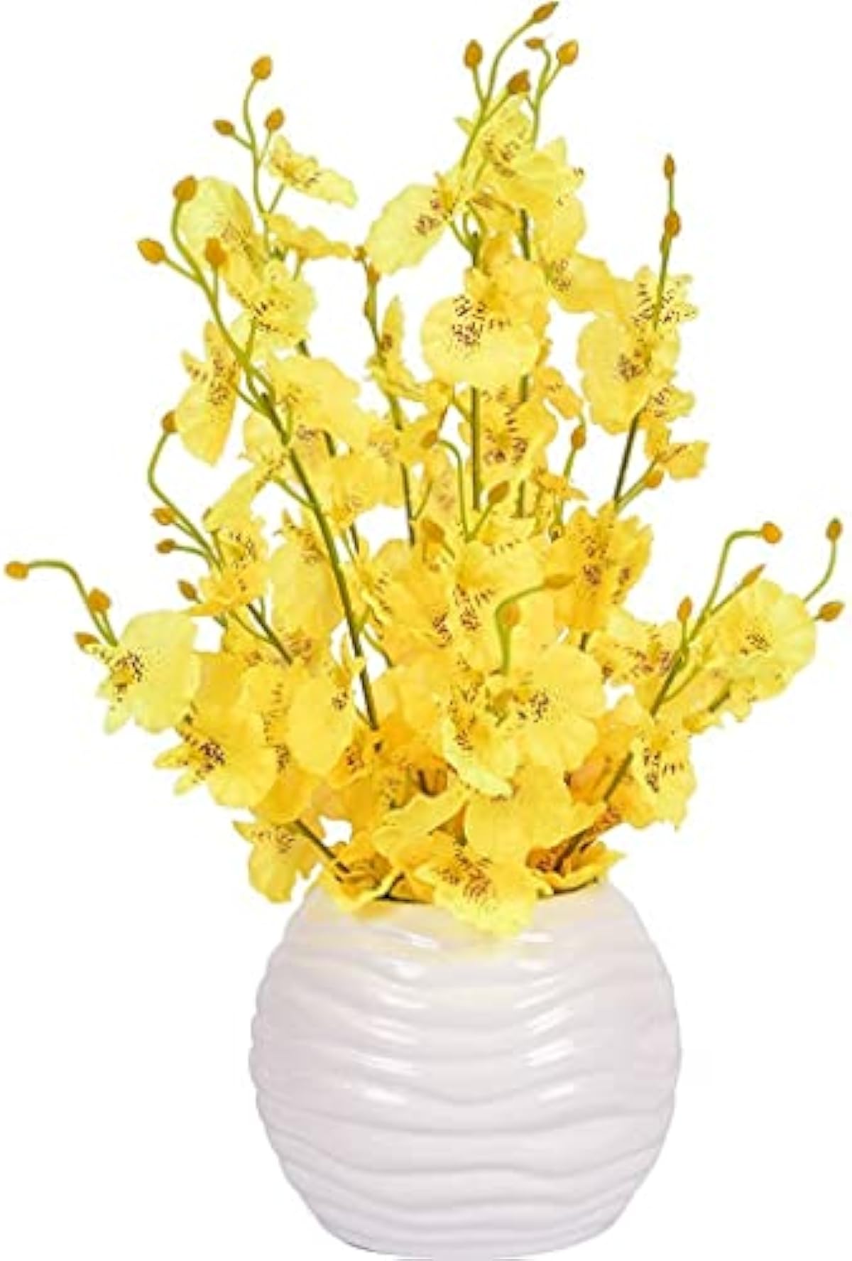 直売最安 花瓶の造花 花瓶の偽物の花 家の装飾のためののどのフラワーアレンジメント 黄色 ホームオフィスパーティーキッチンバスルームデスクデコレーションcenterpiecescial Fl 期間特売 Www Civilittee Hu Com