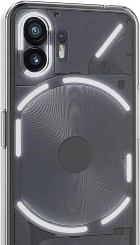 Image of NISHTECH for Nothing Phone 2 5G Premium Transparent Hybrid Soft Slim Dust Proof Back Case Cover Silicone with Camera Protection