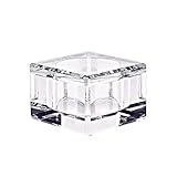 Höhe: ca. 6 cm CRISTALICA Dose Schmuckdose Cube Transparent Kristallglas H 6 cm