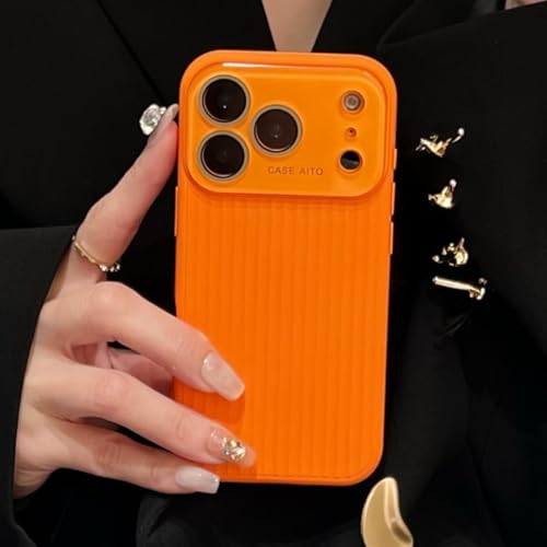 RNOZX For iPhone 16 Pro Max�p ���O�W���A���[ �i�m�E�B���h�E �A�[�}�[�P�[�X �X�g���C�v �}�b�g �ϏՌ� �ی�X�}�z�J�o�[�iFor iPhone 16 Pro Max/OG�Ή��j