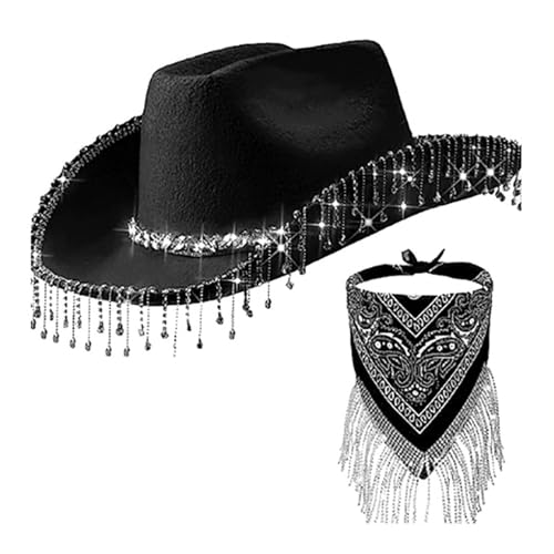 Chapeau de cowgirl large bord lot de 2 pour éviter les déguisements ternes