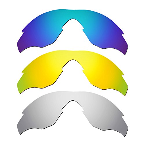 Lentes de repuesto Oakley M2 con cristales de titanio y oro antiarañazos