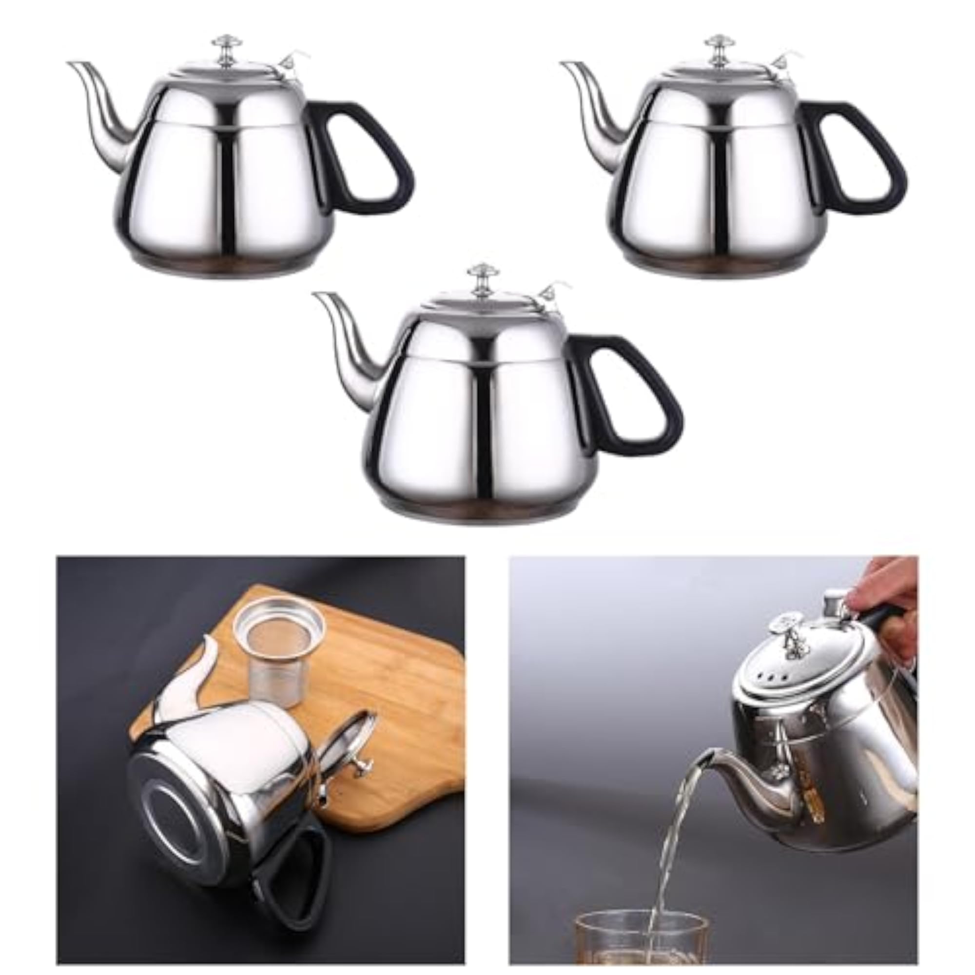 Modern Stainless Steel Tea Kettle for Induction Cookers