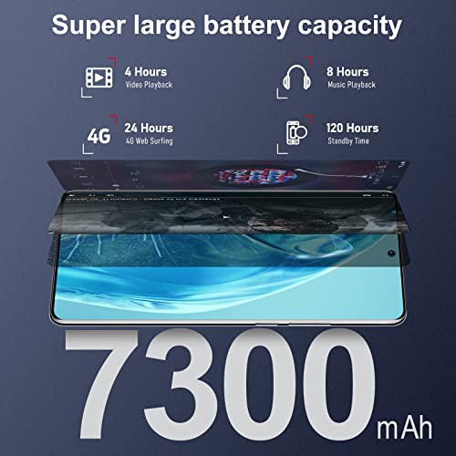 Wv Leisuremaster M12+ Ultra 5G Smartphone - Unlocked Cell Phone - Sleek Design With Built-In Computer, 48Mp+72Mp Dual Camera, 7.3-Inch Hd+ Screen, Face Recognition, And Powerful Cameras #TOP1