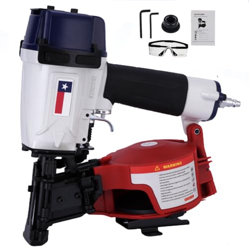 Image of Texas Style CN45N Roofing Nailer, 15 Degree Roofing Nail Gun, 3 /4-Inch to 1-3 /4-Inch Coil Nails, 120-pcs Load Capacity Coil Nailer
