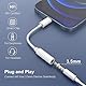 Tayte Kopfhörer Adapter für iPhone auf 3.5 mm [Zertifiziert Aux Adapter Audio Headset Adapter Konverter Kabel kompatibel für iPhone 14 13 12 11 Pro Max XS XR 8 7 Support All iOS System