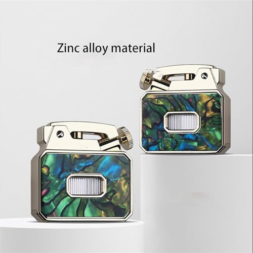 Encendedor vintage recargable con llama suave, rojo miniatura 5