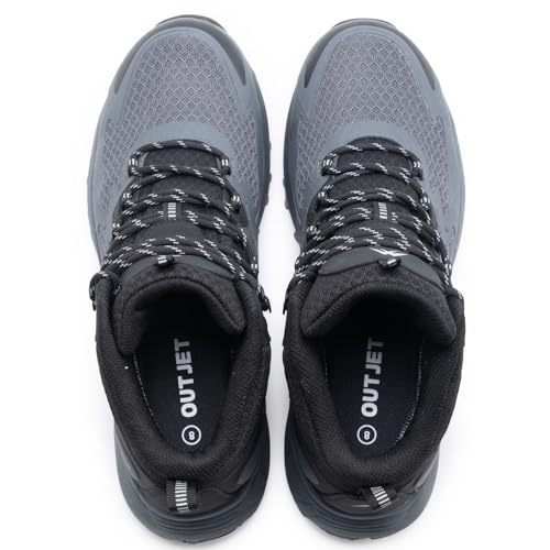 Men's Waterproof Hiking Boots Lightweight Comfortable Breathable Outdoor All-Terrain Trekking Ankle Boots2