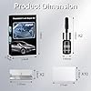 VEYANCO Windshield Crack Chip Repair Kit: 2 Bottles Quick Fix Car Windows Glass Tool Used for Car Star Shaped Scratches #5