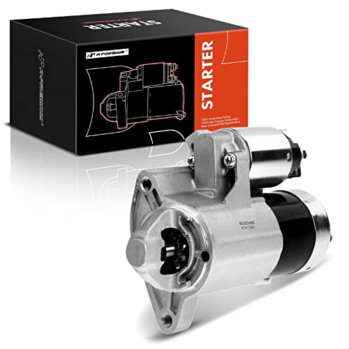 A-Premium Starter Motor Compatible with Jeep Liberty 2003 2004 2005, V6 3.7L, 12V 1.2KW 10 Teeth Clockwise, Replace# 56041641AF, 56041641AG, M1T86884