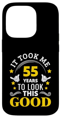 55 Years to Look This Good Funny 55�΂̒a���� �X�}�z�P�[�X iPhone 14 Pro �p