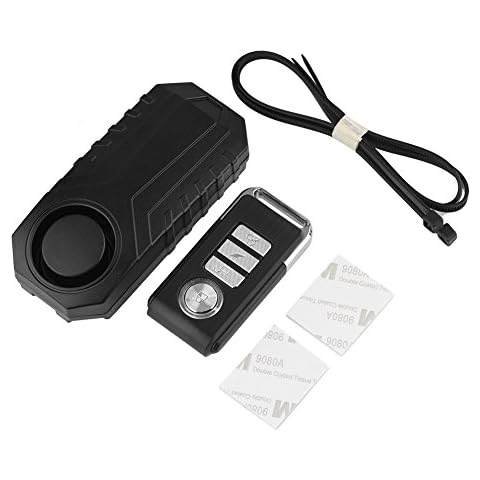 fosa Wireless Vibration/Motion Alarm with Remote Control Anti-Theft Alarm Bike/Motorcycle/Vehicle Security Alarm, Outdoor Waterproof Anti lost Bike Alarm Detector Sensor Cover