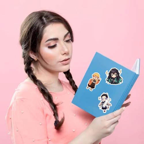 Image of Zesta Aesthetic Stickers for Laptop /Waterproof Anime Decal for Books /Vinyl Sticker for Fridge /Easy to Use Korean Car Sticker Kawaii Cute Stickers (Demon S)
