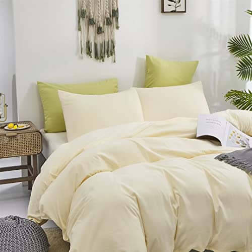 Clothknow Ivory Queen Comforter Set Cream White Bedding Comforter Sets Beige Bed Comforter Solid White Bedding Soft Ivory Bedding Blankets 3Pcs Light Beige Comforter Sets Queen #TOP1