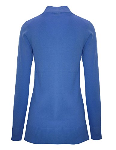 Image of Cielo Women's Solid Basic Open Front Pockets Knit Sweater Cardigan