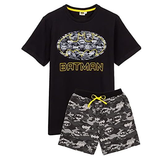 DC Comics Batman Pajamas Camo Mens Pista Corte O Larga PJS