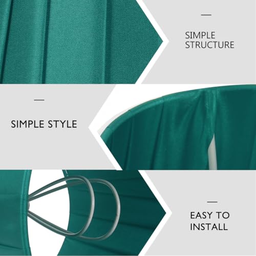Hemobllo Mini Pleated Lampshade 9cm, Dark Green Fabric Clip on Lamp Shade, Small Cloth Light Cover for Wall Sconces, Chandeliers and Bedside Table Lamps - Image 4