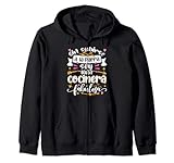 Una Cocinera Fabulosa Niña Mujer Cocina Chef Uniforme Zip Hoodie