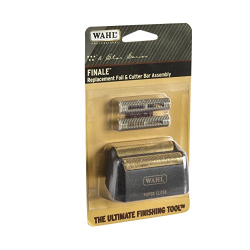 Wahl Professional 5 Star Series Finale Shaver Replacement Super Close Gold Foil & Cutter Bar Assembly, Hypo-Allergenic, Super Close, Bump Free Shaving for Professional Barbers and Stylists-Model 7043