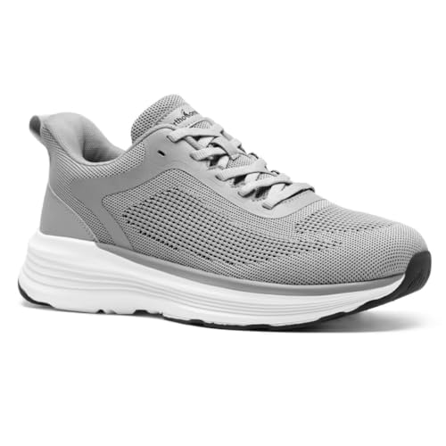 Men's Orthopedic Fashion Sneakers: Comfortable Arch Support Plantar Fasciitis Orthotic Walking Shoes, Casual Work Supportive Sport Athletic Flat Feet Shoes for Foot and Heel Pain Relief