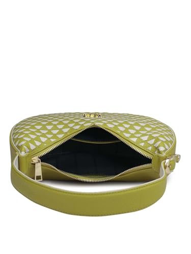 Image of Da Milano Women's Leather Shoulder Bag - Green