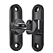 Wocoe Black 90/180° Barn Door Latches，Right Angle Door Lock,Zinc Alloy Flip Latch for Cabinets, Windows, Gardens, Barn, Bathroom,Cabinets and Small pet Cages