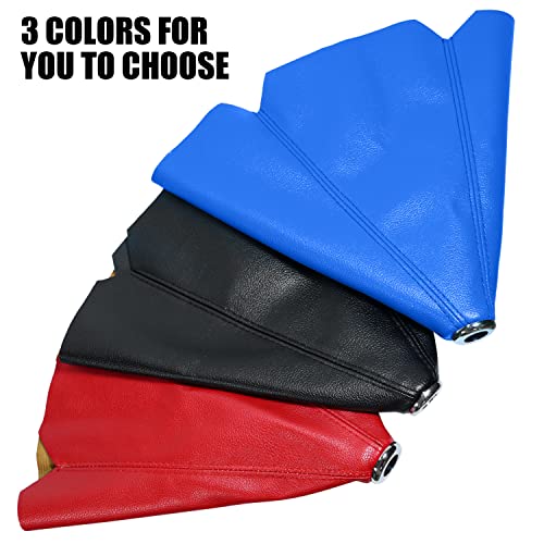Qiang Kun Universal Car Shift Knob Dust Cover Black Pu Leather Manual/Auto Shifter Shift Boots Cover (Black) #TOP5