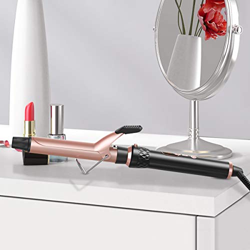 Curling Iron Set 6 in 1 BESTOPE Upgrade Hair Curler Curling Wand with Instant Heat Up Tourmaline Ceramic Barrels 0.35\'\' to 1.25\'\' & LCD Heat Control, Include Glove, Hair Clips, Storage Bag