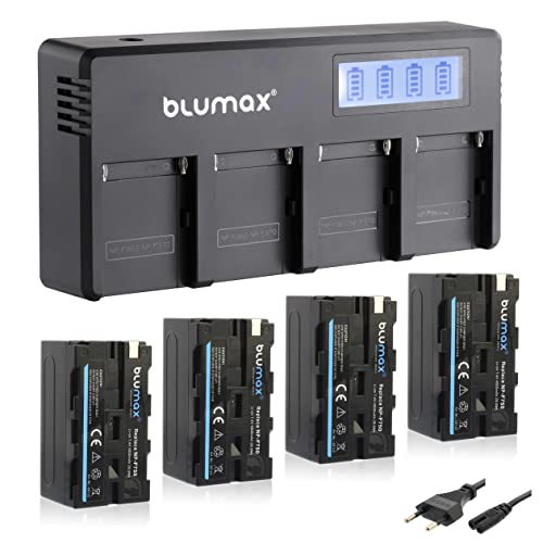 Batterie NP-F750 Blumax pour éviter les pannes de flash vidéo sur plateau