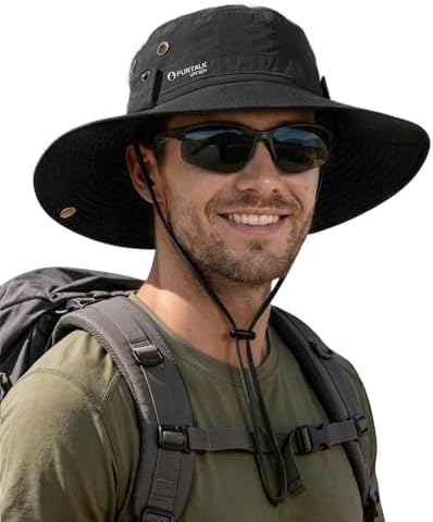 FURTALK Sun Hats for Men Fishing Hat UPF 80+ Foldable Wide Brim O...