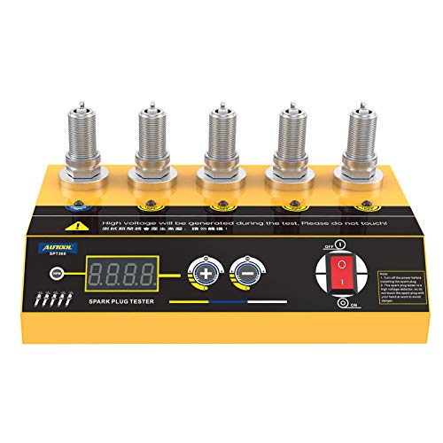 AUTOOL SPT360 Spark Plug Tester, Car Ignition Tools with Adjustable 5 Holes Digital Display High Frequency Tester for Vehicles AUTOOL SPT360 Spark Plug Tester, Car Ignition Tools with Adjustable 5 Holes Digital Display High Frequency Tester for Vehicles
