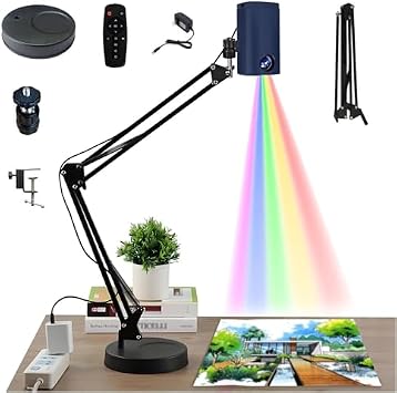 Drawing Projector, Art Projector for Tracing Drawing Painting, Portable Smart Tracing Painting Tool with Remote Control & Stand, WIFI and USB Connectivity for Image Transfer