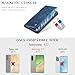 KZB Handyhülle für Samsung Galaxy A57 5G Hülle Premium Leder Klappbar Tasche Flip Case Magnet Kartenfach Standfunktion Klapphülle Schutzhülle für Samsung Galaxy A57 - Blau