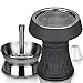 Cookah Shisha Steinkopf Set, Premium Shisha Kopf Set mit Kaminaufsatz, Universal Wasserpfeife Zubehör Ink.Tabakkopf & Kaminaufsatz & Shisha Dichtung & Kopfsieb, Kopf K02