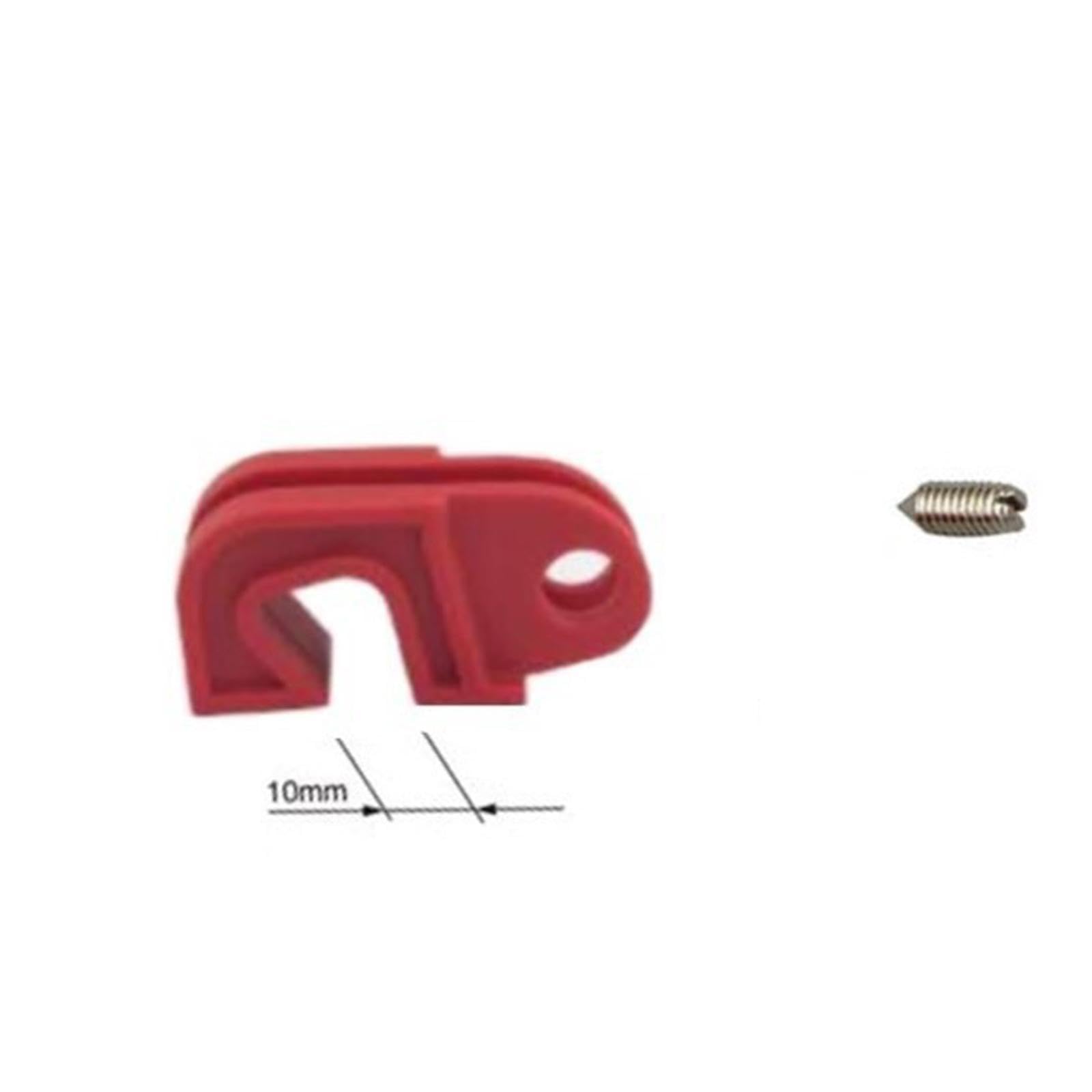Amagogo Circuit Breaker Lockout Device Electrical Box Circuit Breaker Lockout Red Sturdy Accessories Professional Lockout Tagout Kit, Slot Width 10 mm
