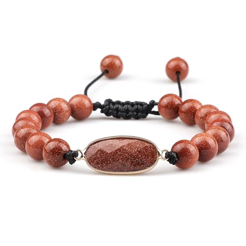 Bracelet de perle en cristal réel extensible ajustement tissé