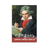 Ludwig Van Beethoven Pianisten-Poster, Wandkunst, Bild, 